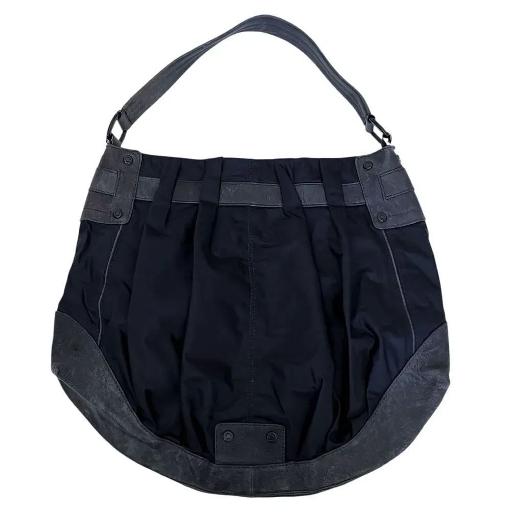 Andrew Marc Nylon & Leather Shoulder Bag